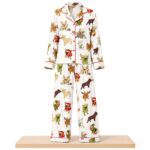2026 Christmas French Bulldog Satin Pajama Set