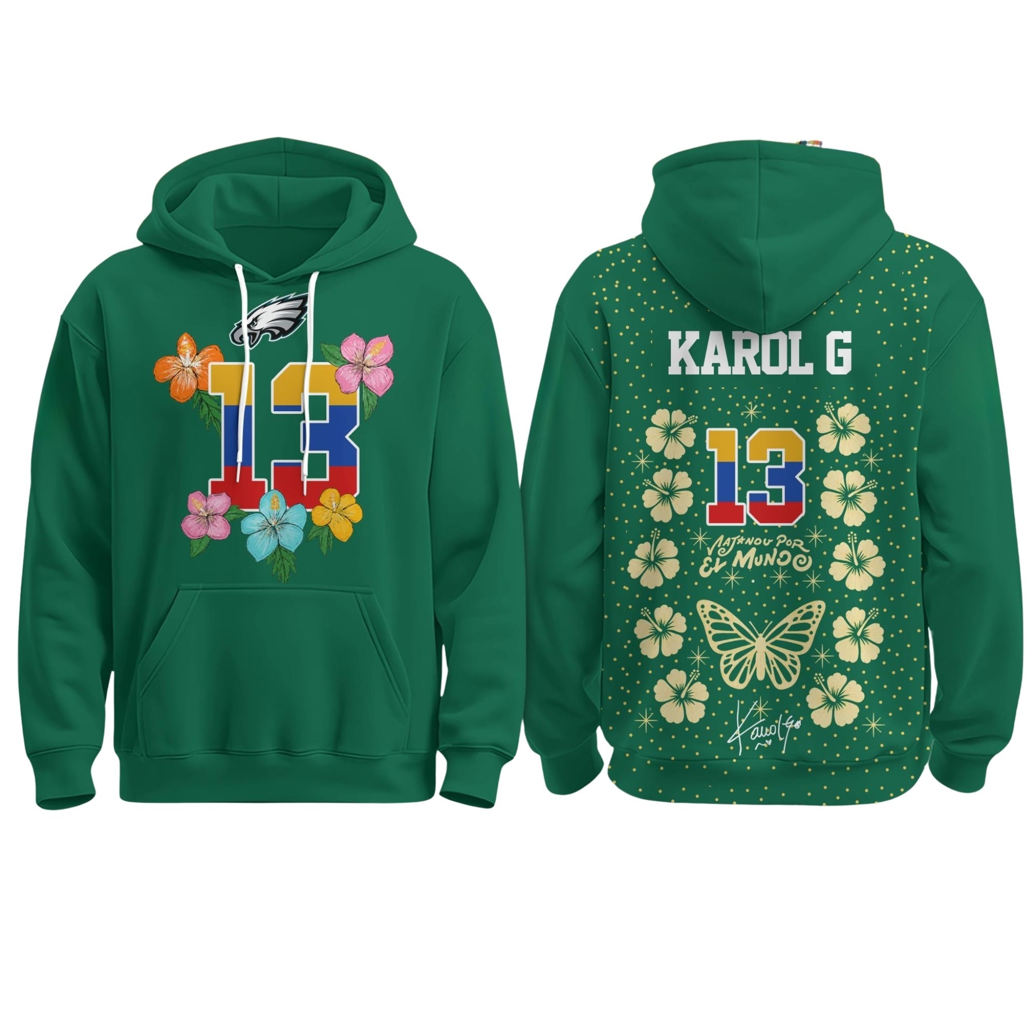2026 Eagles Karol G x Tropitour Hoodie 1 2026 Eagles Karol G x Tropitour Hoodie 2