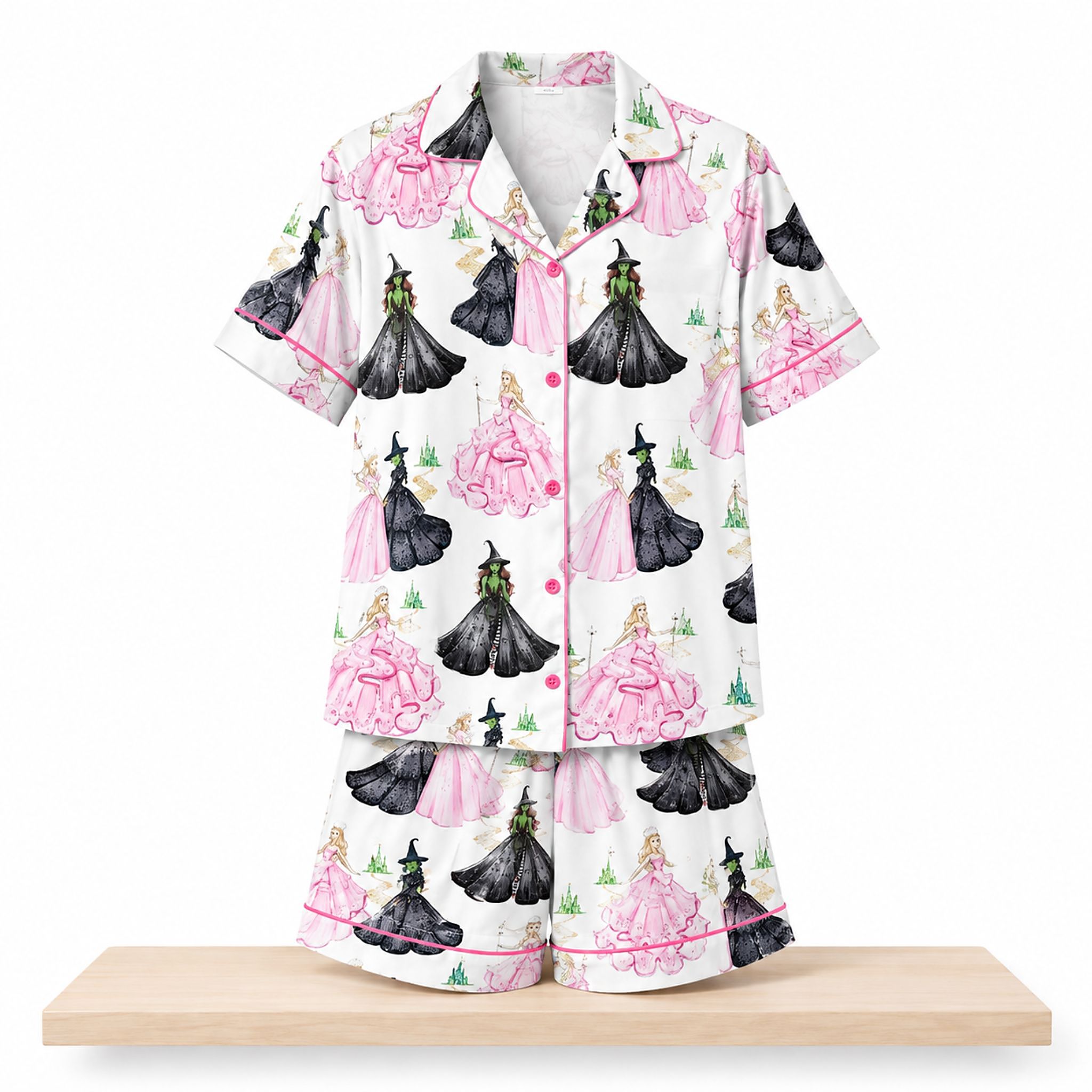 2026 Halloween Wicked Satin Pajama Set 1 2026 Halloween Wicked Satin Pajama Set 2