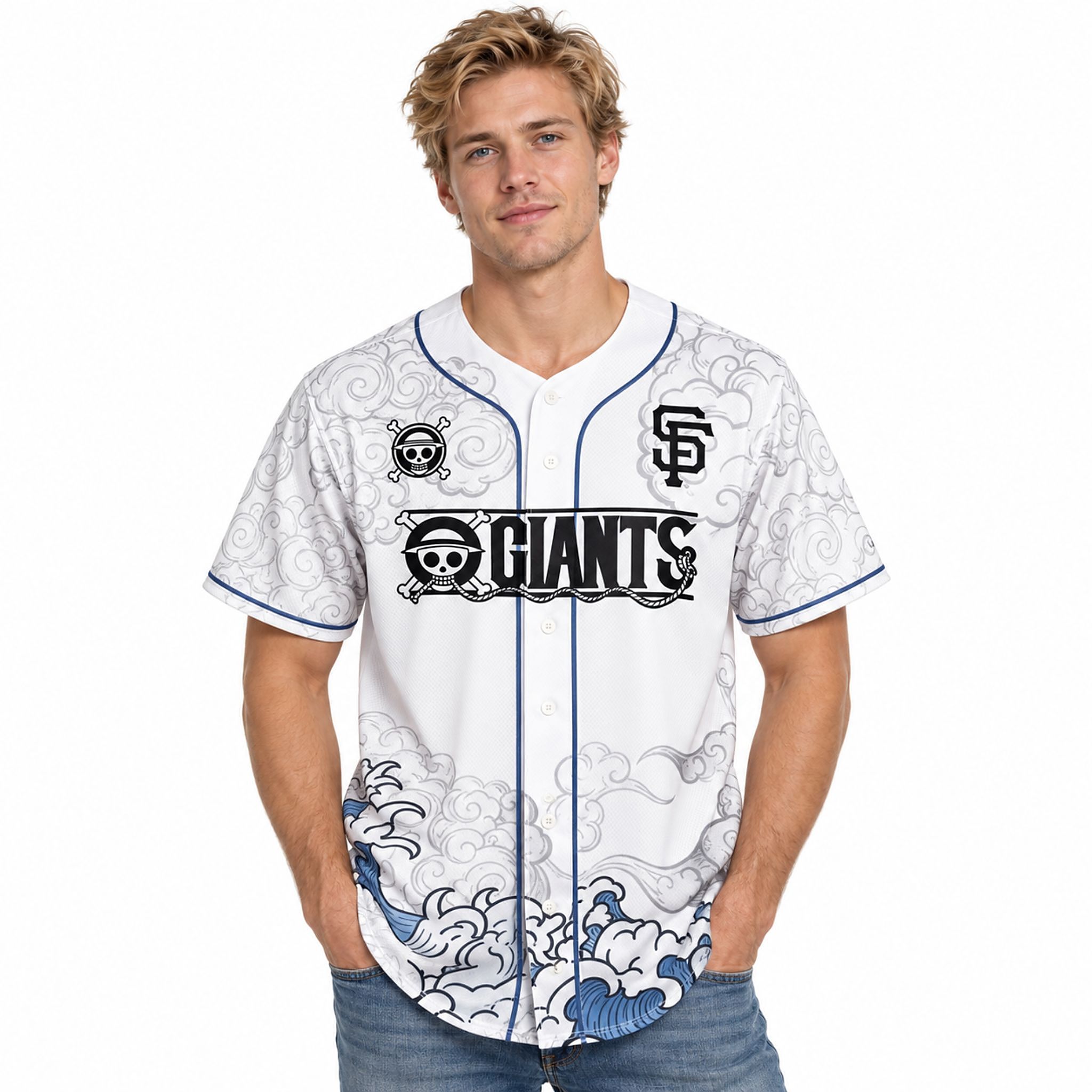 2026 SF Giants x One Piece Night Gear 5 Baseball Jersey 2026 SF Giants x One Piece Night Gear 5 Baseball Jersey