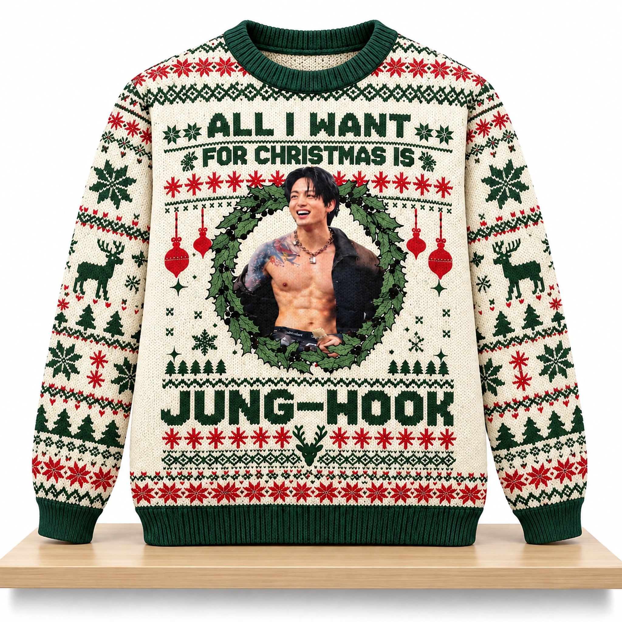 All I Want For Christmas Is JungKook Christmas 2026 Ugly Sweater 1 All I Want For Christmas Is JungKook Christmas 2026 Ugly Sweater 2