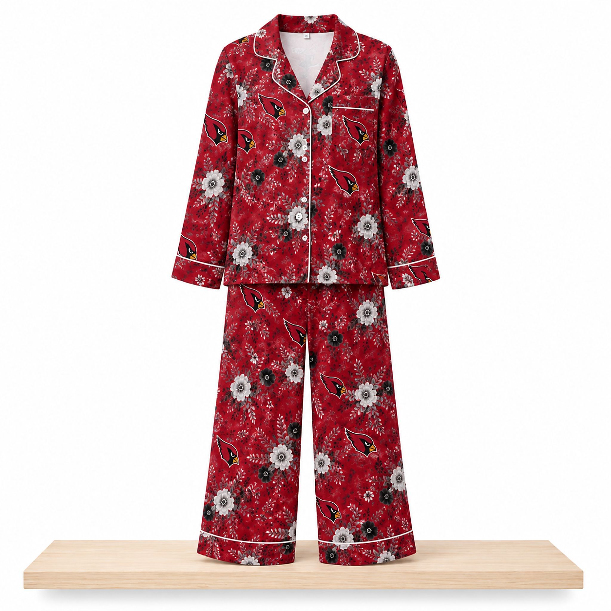 Arizona Cardinals Floral Team Pride Pajamas Set 1 Arizona Cardinals Floral Team Pride Pajamas Set 1