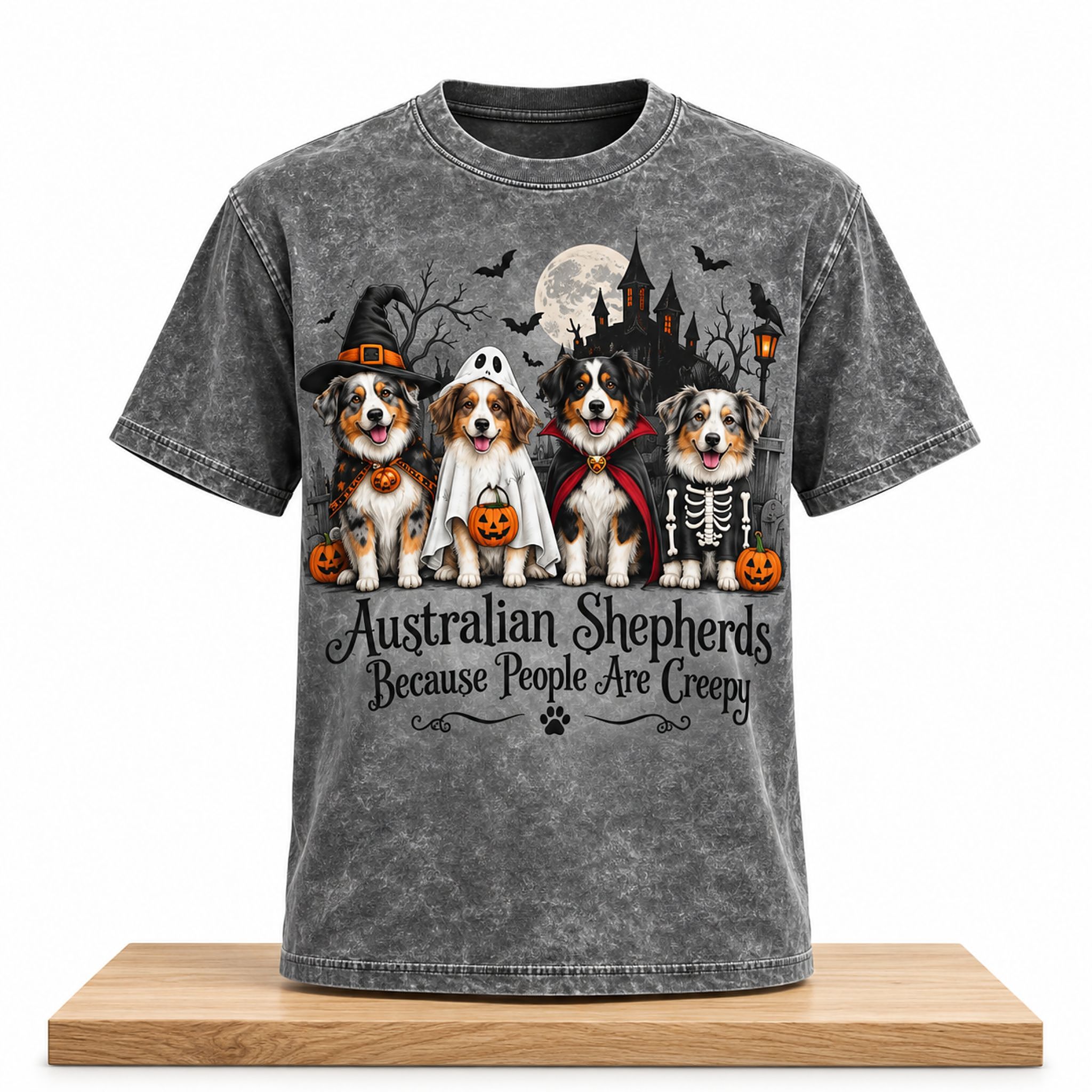 Australian Shepherds Because People Are Creepy Halloween 2026 Shirt 1 Australian Shepherds Because People Are Creepy Halooween 2026 Shirt 2