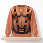 Hairy Chest Halloween 2026 Ugly Sweater