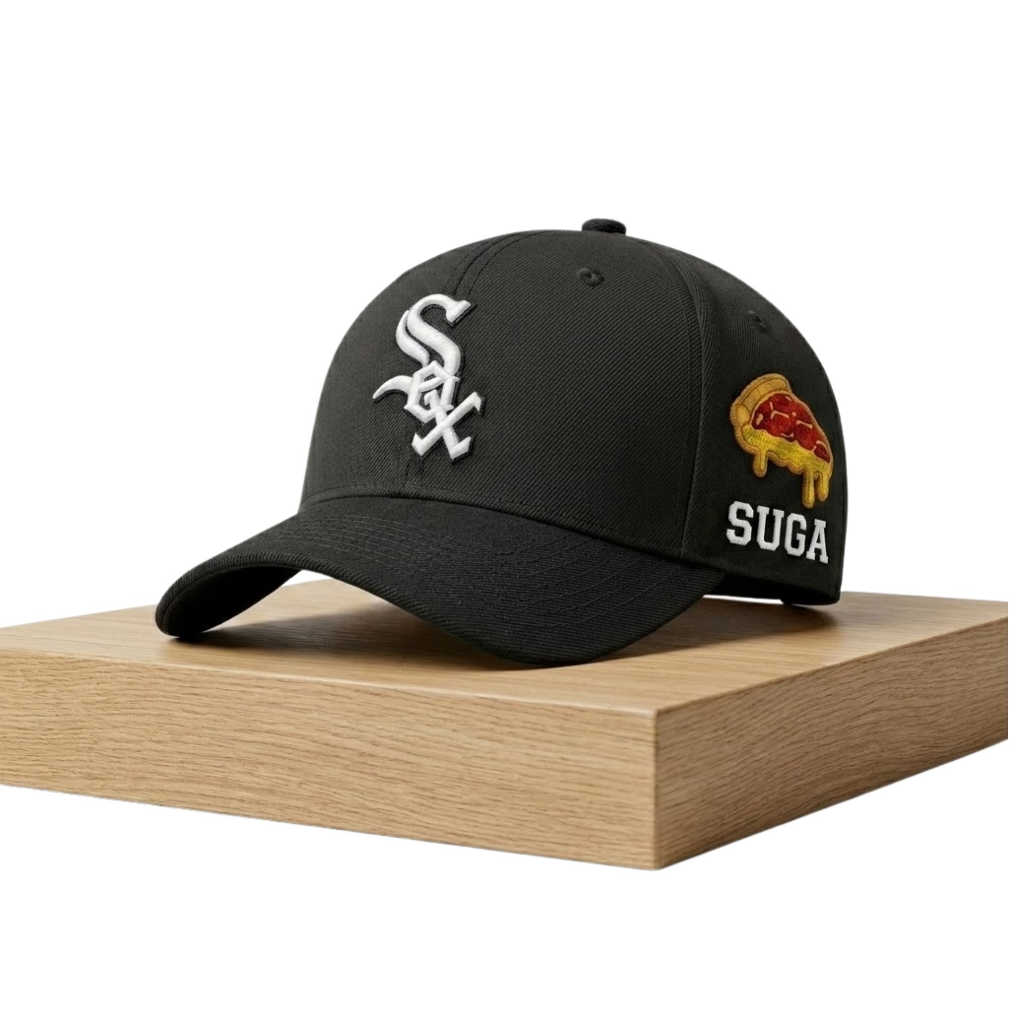 BTS White Sox Custom Pizza Hat 4 BTS White Sox Lids Custom Pizza Hat 5