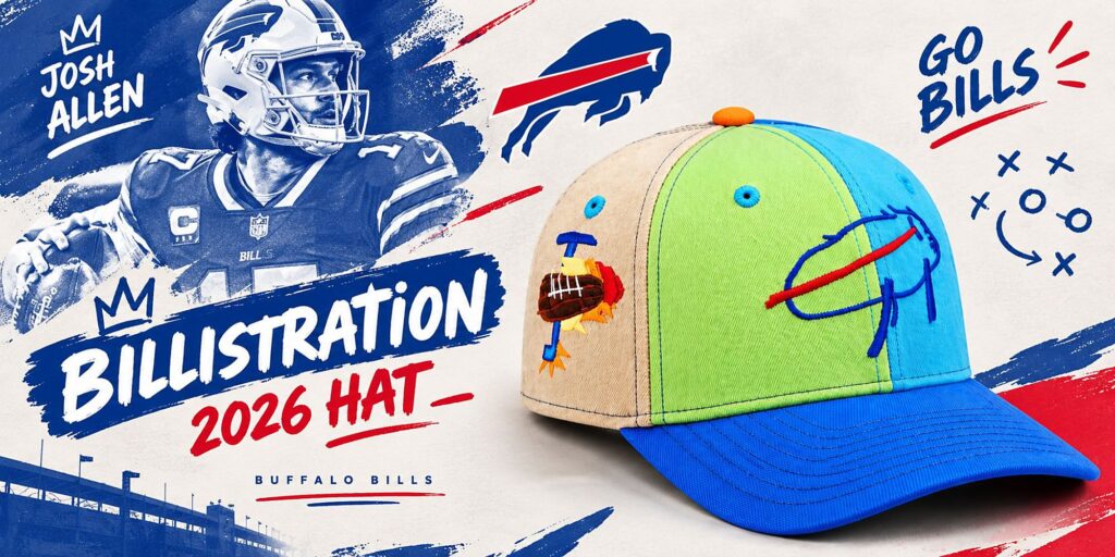 Bills Josh Allen Billistration 2026 Hat – The Story Behind Buffalo’s Most Beloved Hand-Drawn Mascot 2 Bills Josh Allen Billistration 2026 Hat – The Story Behind Buffalo’s Most Beloved Hand Drawn Mascot