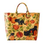 Black Cat Pumpkin Prowl Tote Bag
