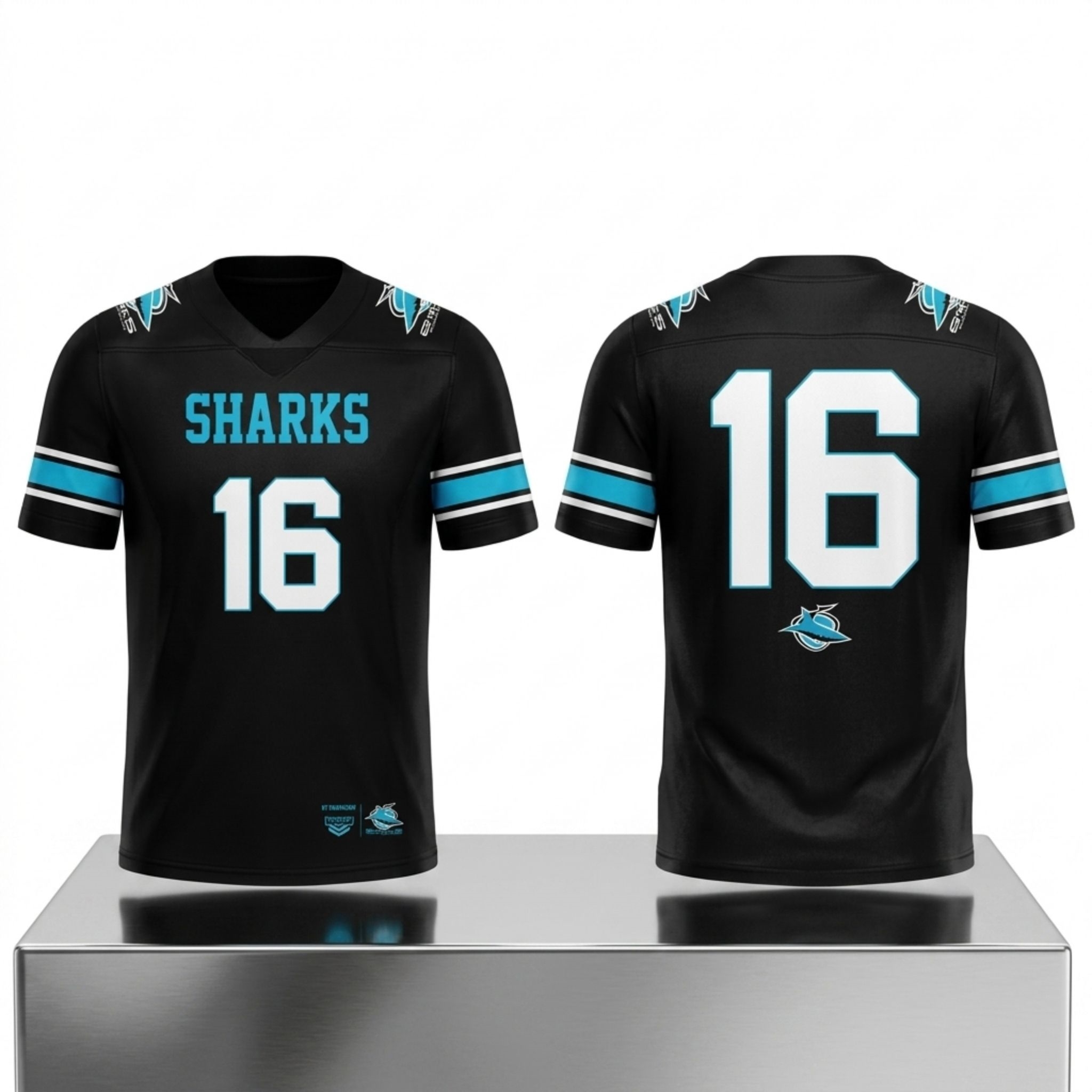Cronulla Sharks Premiers Anniversary Range 2026 Football Jersey 1 Cronulla Sharks Premiers Anniversary Range 2026 Football Jersey 2
