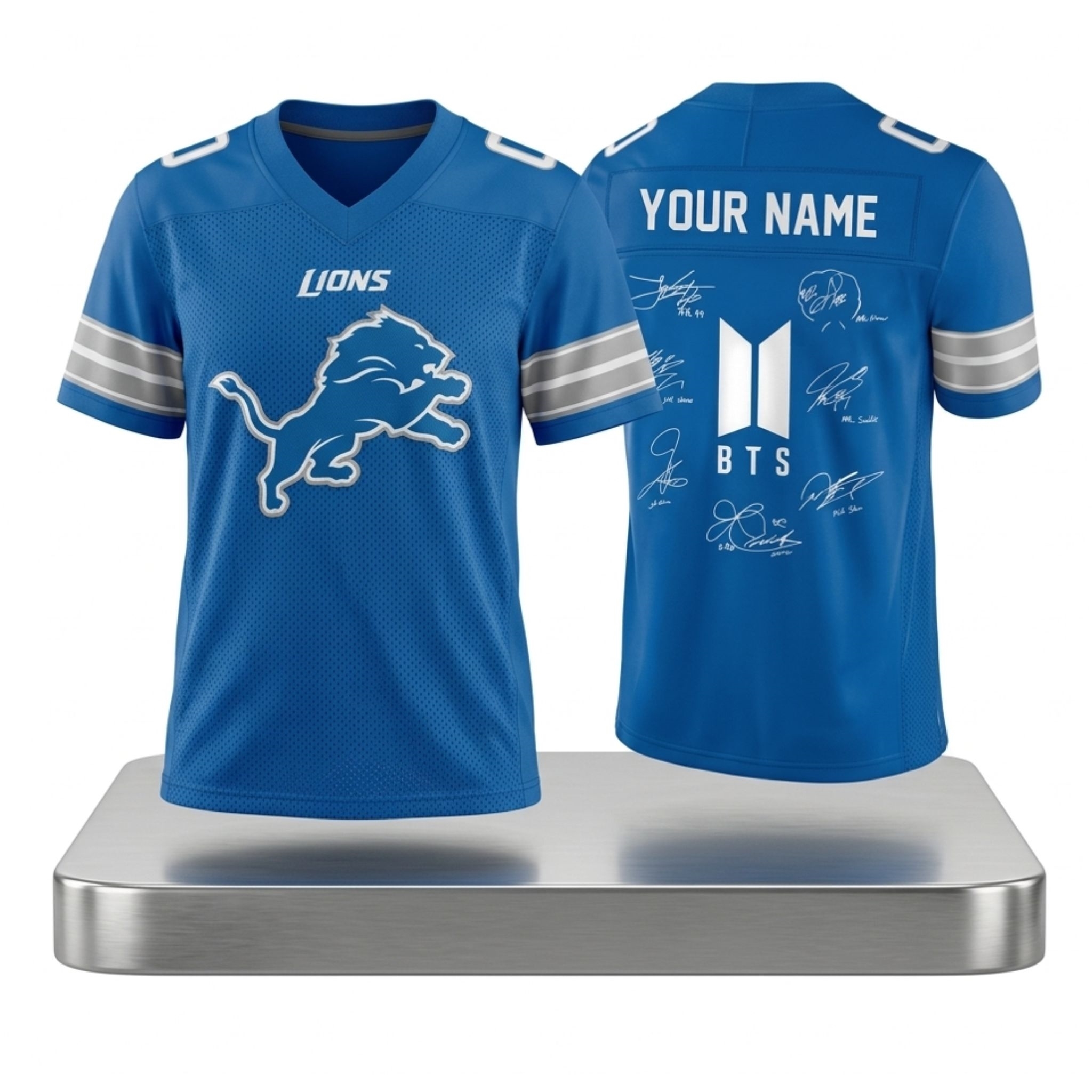 Detroit Lions BTS Tour 2026 Jersey 1 Detroit Lions BTS Tour 2026 Jersey 2