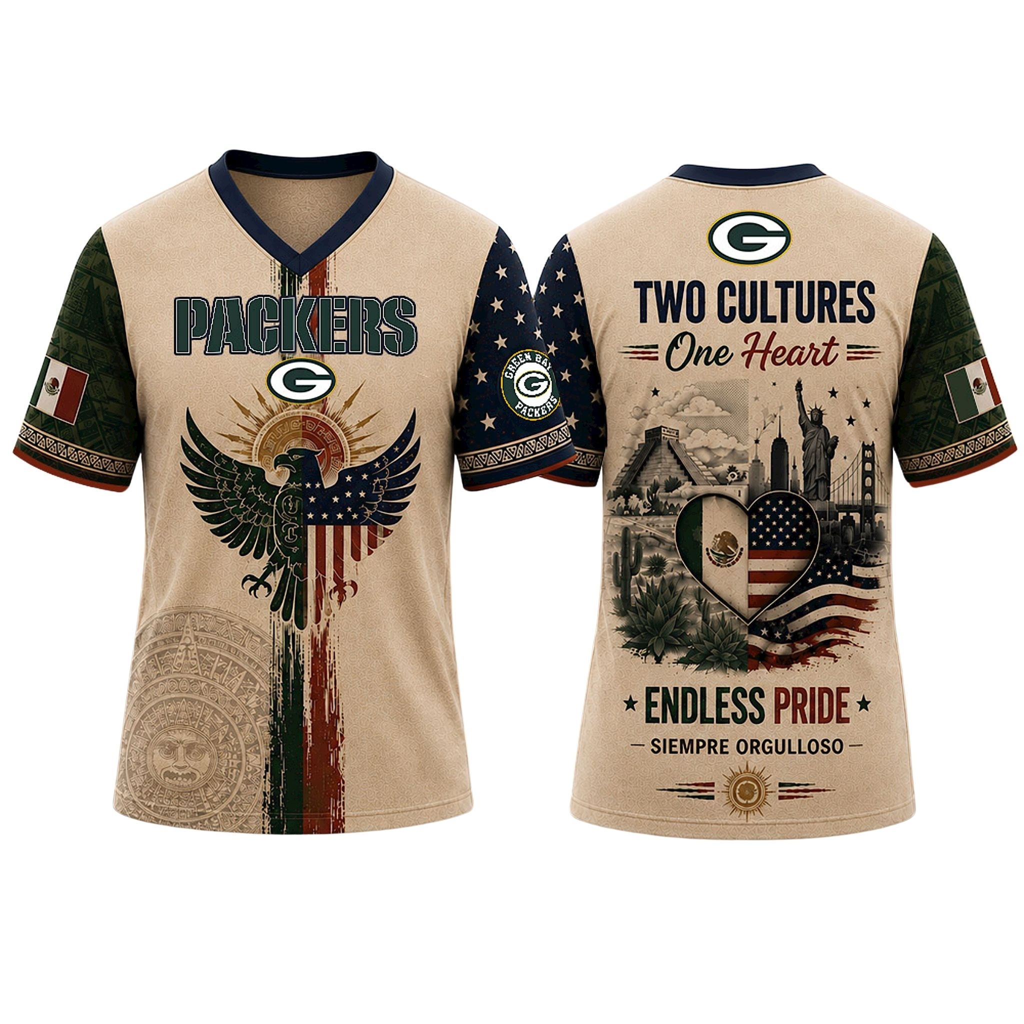 GB Packers Mexican American Heritage 2026 Jersey 1 GB Packers Mexican American Heritage 2026 Jersey 2