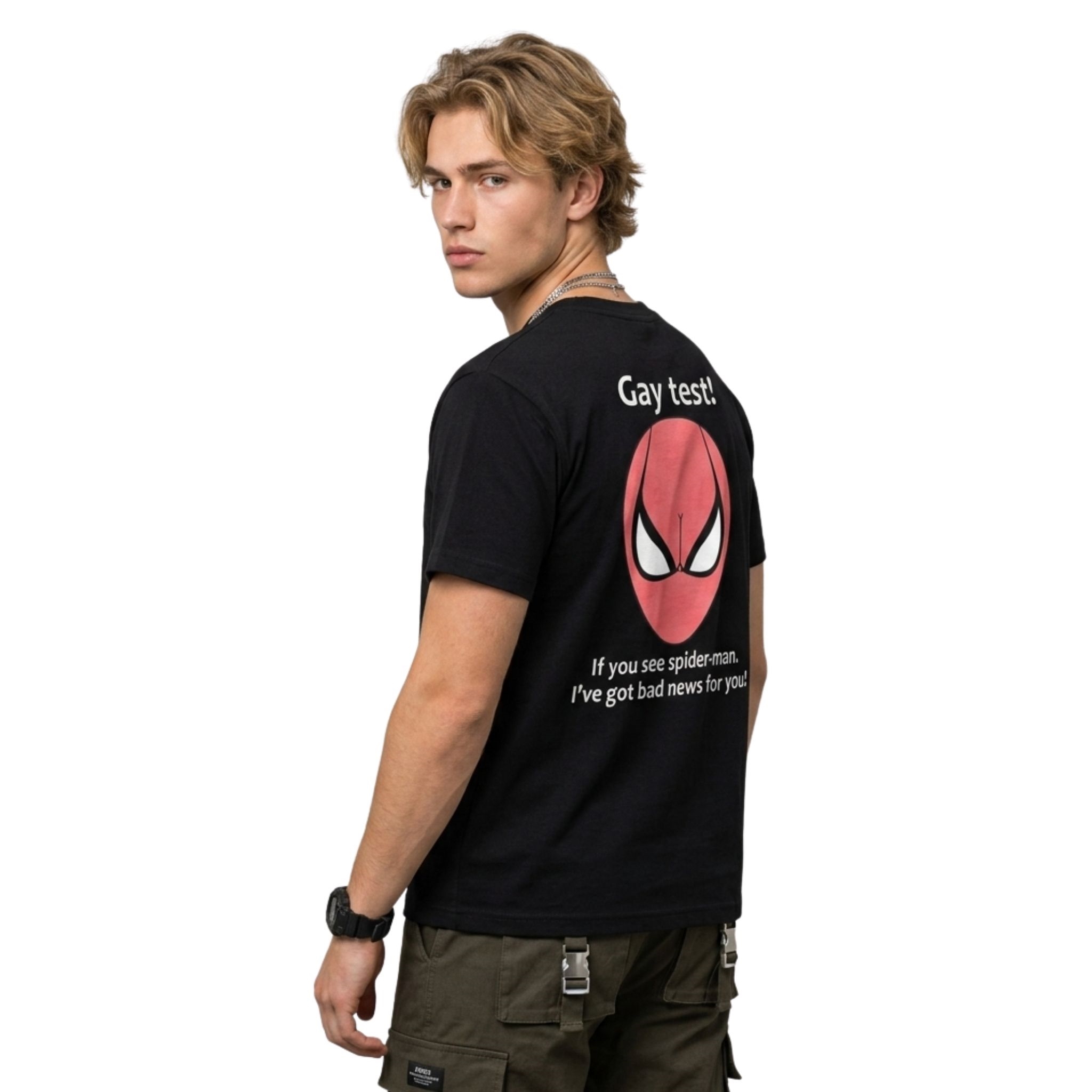 Gay Test If You See Spider Man I've Got Bad News For You Shirt Gay Test If You See Spider Man I've Got Bad News For You Shirt