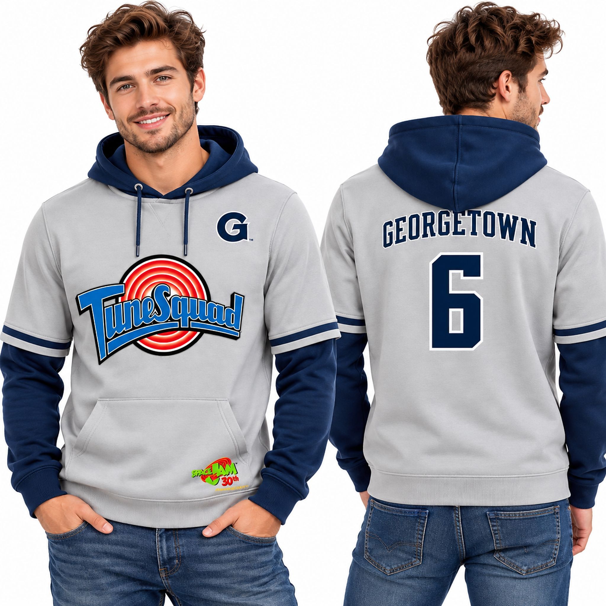 Georgetown Hoyas Space Jam Tune Squad 2026 Jersey Hoodie Giveaway Georgetown Hoyas Space Jam Tune Squad 2026 Jersey Hoodie Giveaway