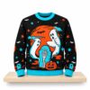 Spooky Ghost Graveyard Neon Halloween 2026 Ugly Sweater 2