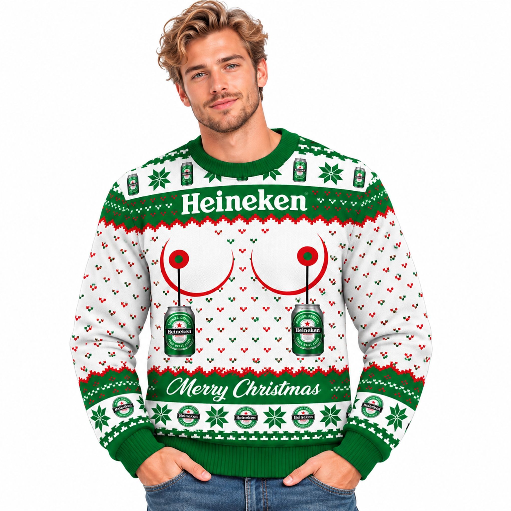 Heineken Merry Christmas 2026 Ugly Sweater Heineken Merry Christmas 2026 Ugly Sweater