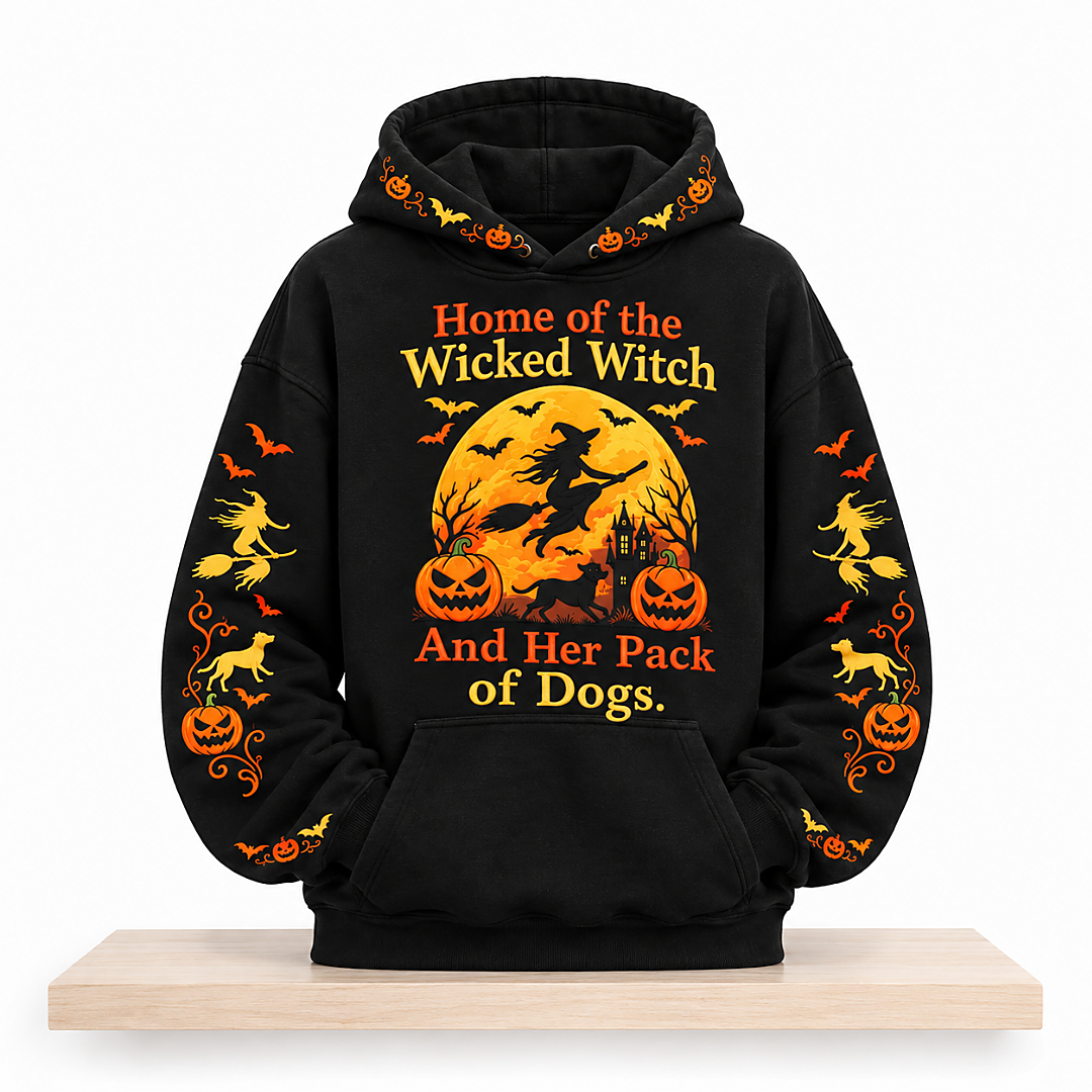 Home Of The Wicked Witch And Her Pack Of Dogs Halloween 2026 Hoodie 1 Home Of The Wicked Witch And Her Pack Of Dogs Halloween 2026 Hoodie 2