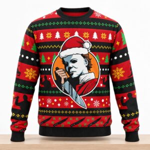 Micheal Myers Halloween 2026 Ugly Sweater 1