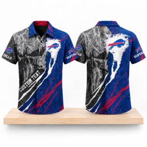 Buffalo Bills Skull Custom Halloween 2026 Hawaiian Shirt 1