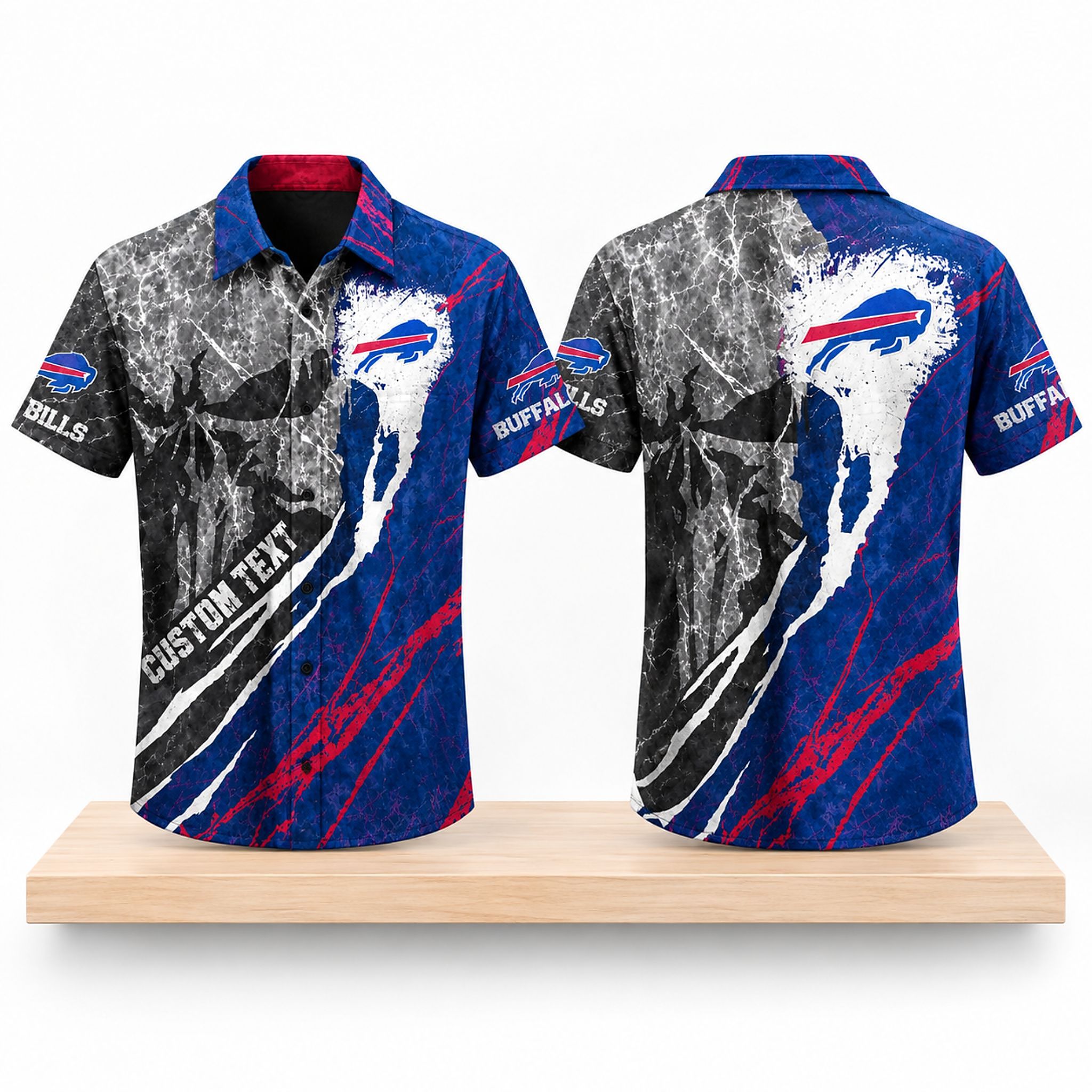 Buffalo Bills Skull Custom Halloween 2026 Hawaiian Shirt 1 Buffalo Bills Skull Custom Halloween 2026 Hawaiian Shirt 1