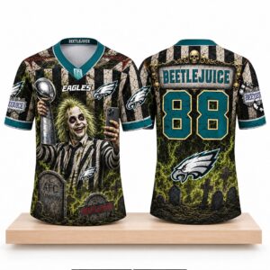 Philadelphia Eagles Beetlejuice Halloween 2026 Football Jersey 1