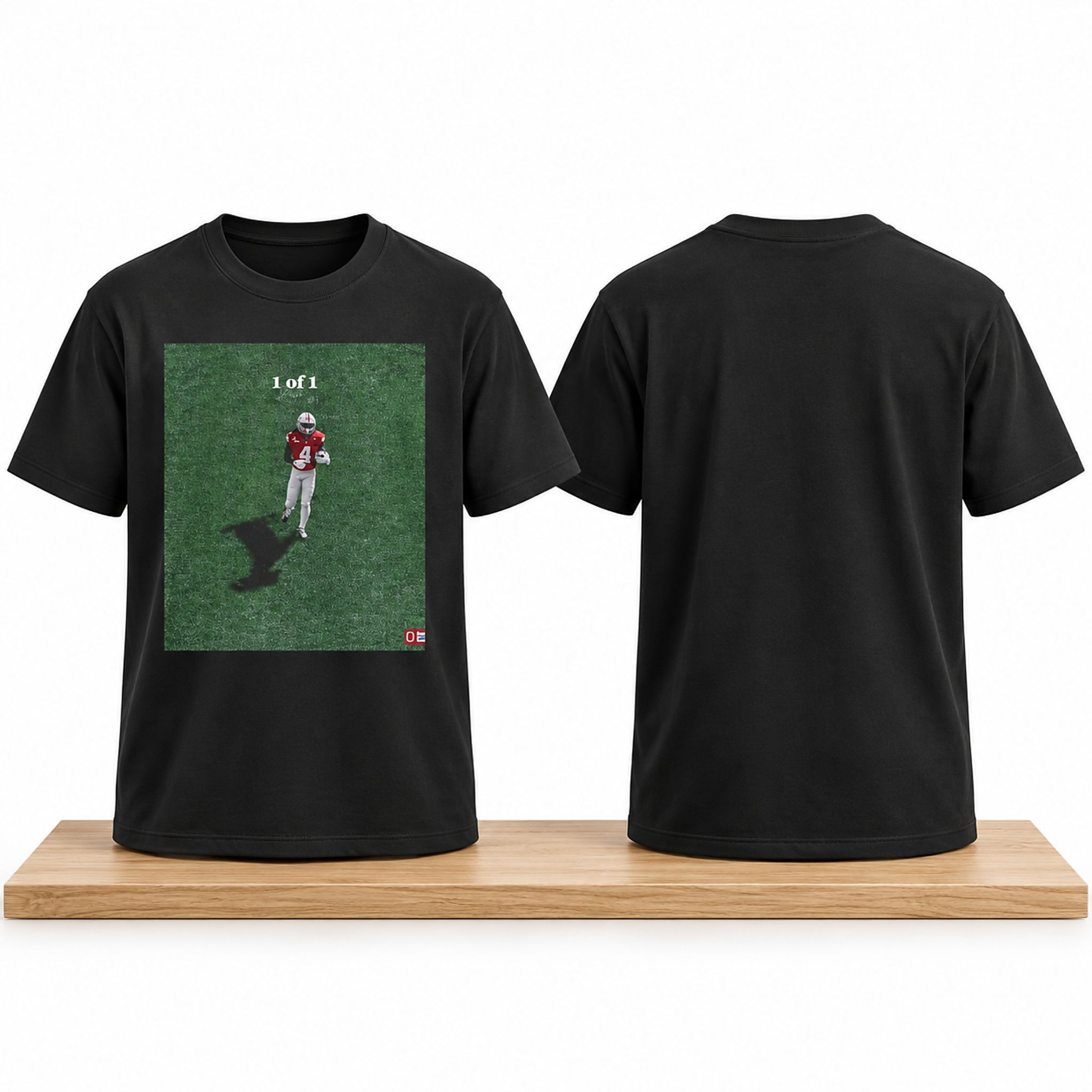 Jeremiah Smith Ohio State Buckeyes GOAT Shadow Shirt 1 Jeremiah Smith Ohio State Buckeyes GOAT Shadow Shirt 2