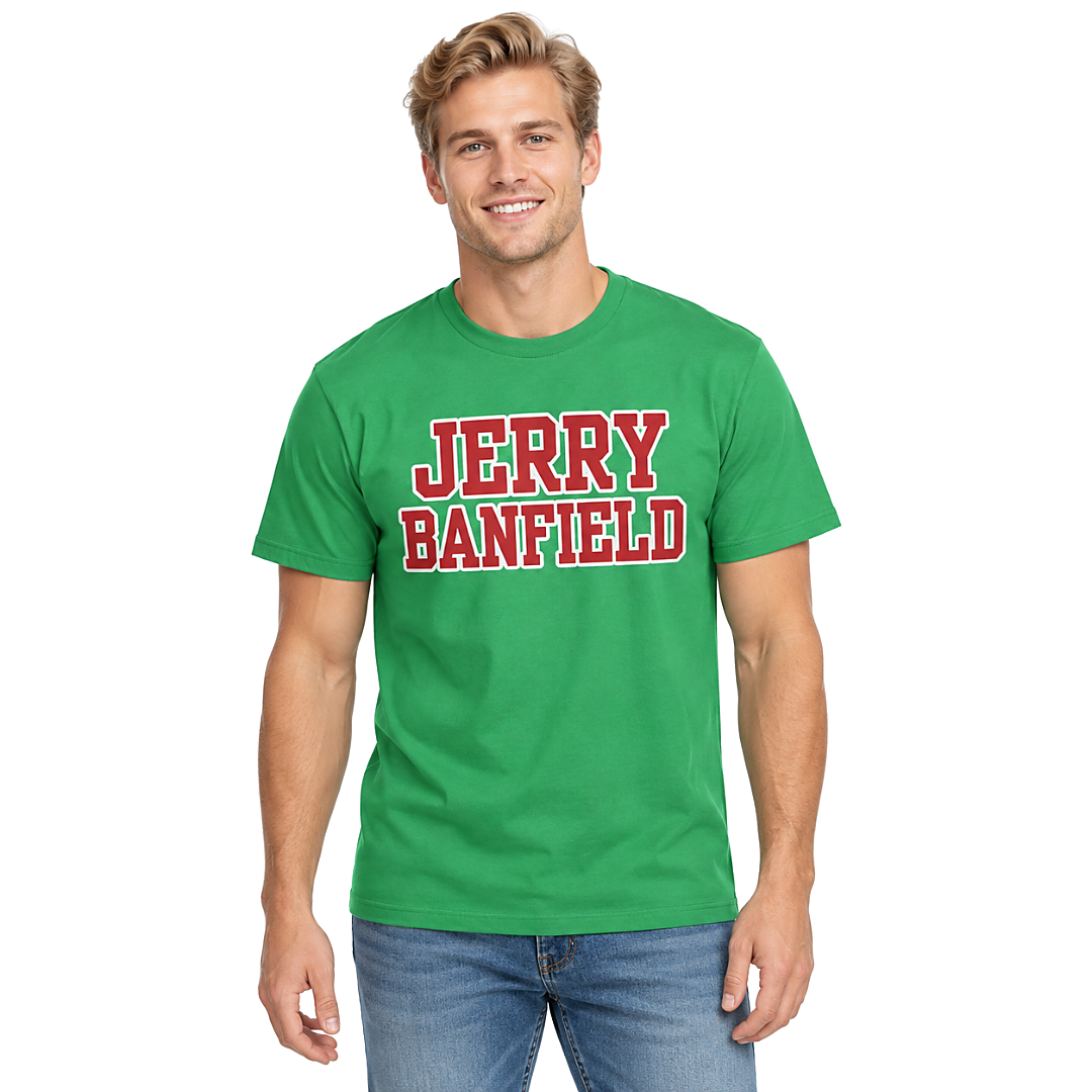 Jerry Banfield College Varsity Letter 2026 Shirt Jerry Banfield College Varsity Letter 2026 Shirt