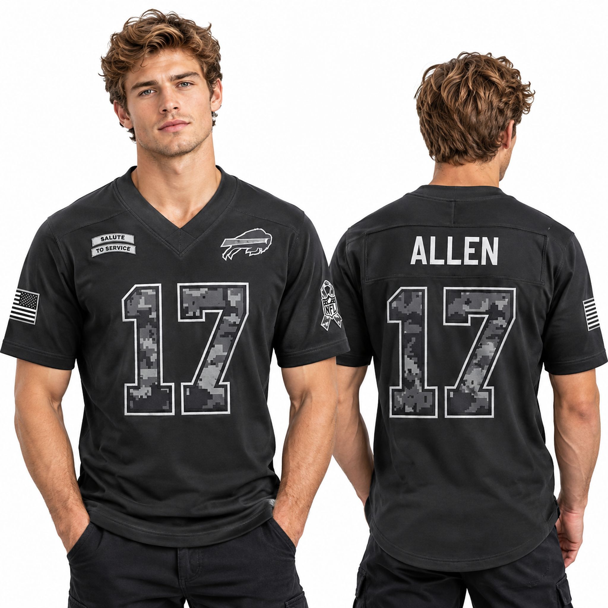 Josh Allen Bills Salute to Service 2026 Jersey 2 Josh Allen Bills Salute to Service 2026 Jersey 2