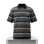 Justin Bieber Martine Rose Striped Polo Shirt