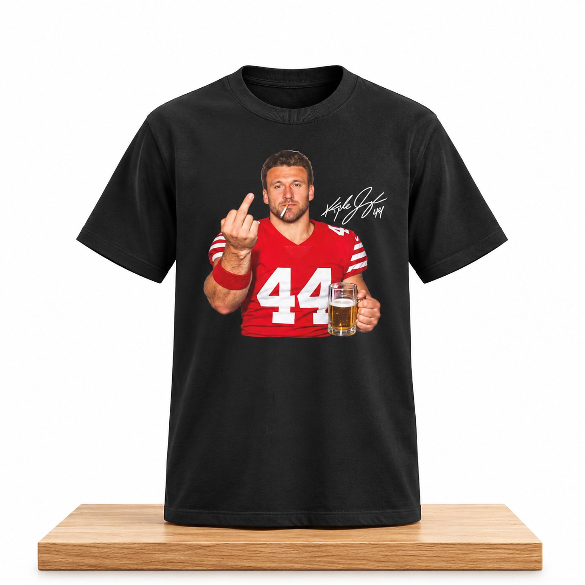 Kyle Juszczyk Drinking Middle Finger Shirt 1 Kyle Juszczyk Drinking Middle Finger Shirt 2