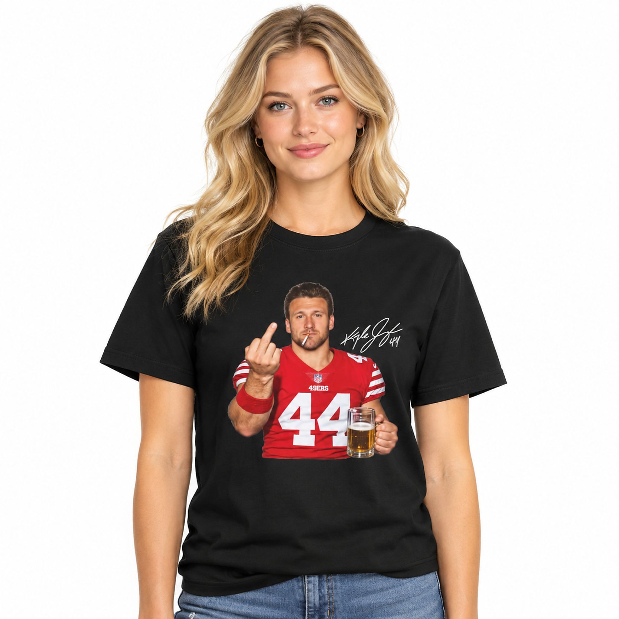 Kyle Juszczyk Drinking Middle Finger Shirt Kyle Juszczyk Drinking Middle Finger Shirt