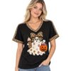 Leopard Bow Ghost Pumpkin Cute Halloween 2026 Shirt 3 Leopard Bow Ghost Pumpkin Cute Halloween 2026 Shirt 2