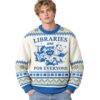 Libraries Are For Everyone Reading Animals Christmas 2026 Ugly Sweater