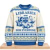 Libraries Are For Everyone Reading Animals Christmas 2026 Ugly Sweater 5 Libraries Are For Everyone Reading Animals Christmas 2026 Ugly Sweater 2