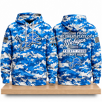 Lions Salute to Service 2026 Camo Hoodie
