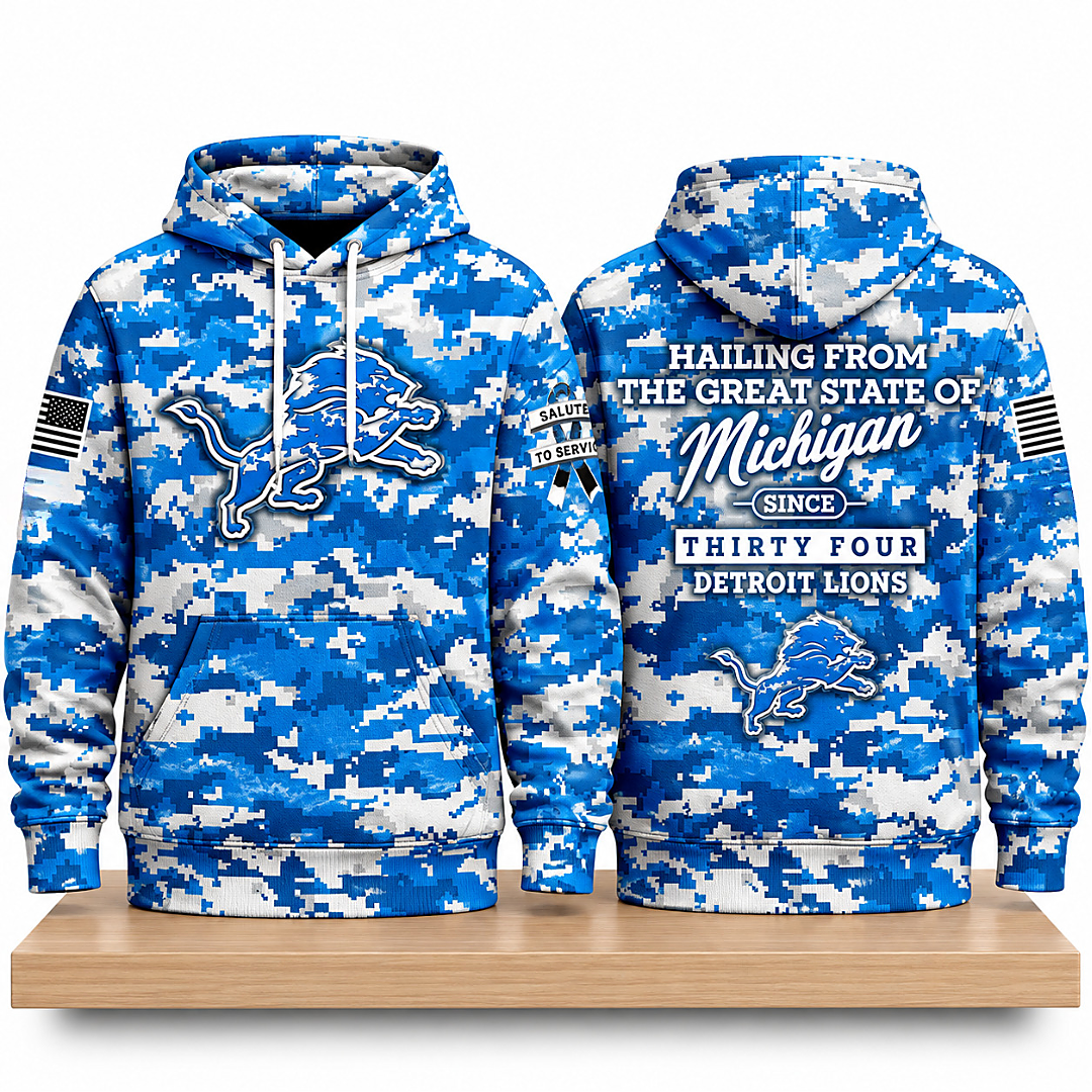 Lions Salute to Service 2026 Camo Hoodie 1 Lions Salute to Service 2026 Camo Hoodie 2