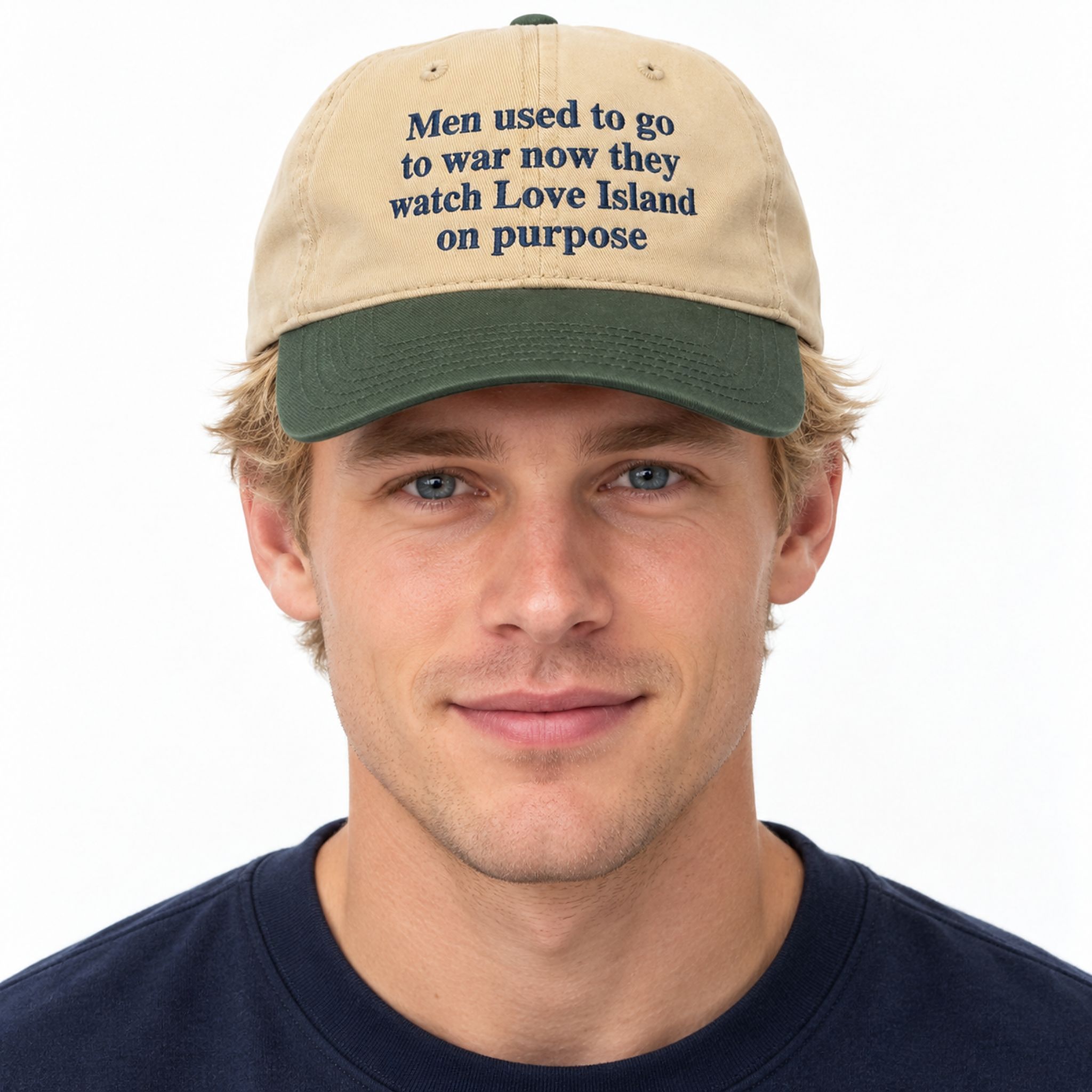 Men Used To Go To War Now They Watch Love Island On Purpose Garment Washed Hat Men Used To Go To War Now They Watch Love Island On Purpose Garment Washed Hat