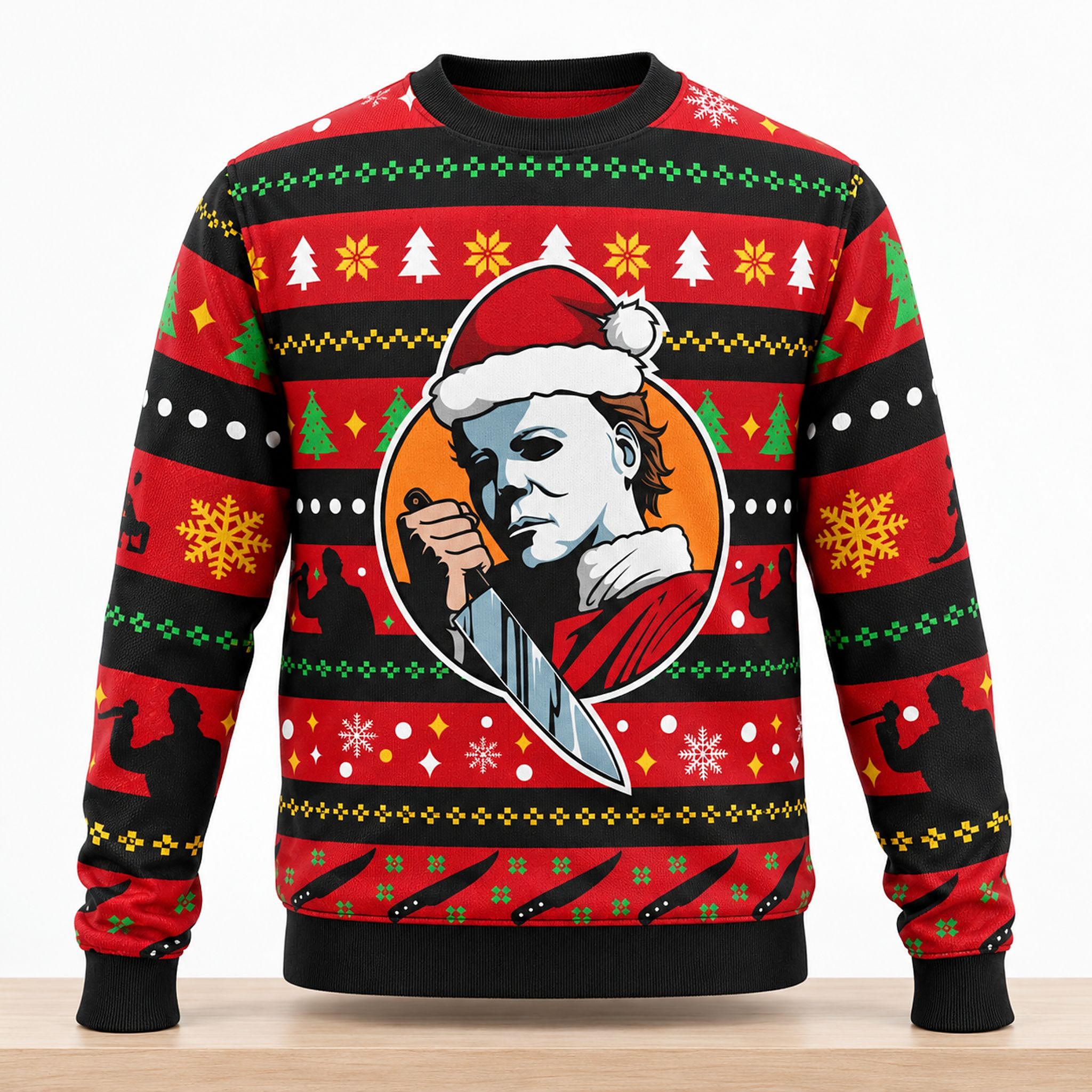 Micheal Myers Halloween 2026 Ugly Sweater 1 Micheal Myers Halloween 2026 Ugly Sweater 1