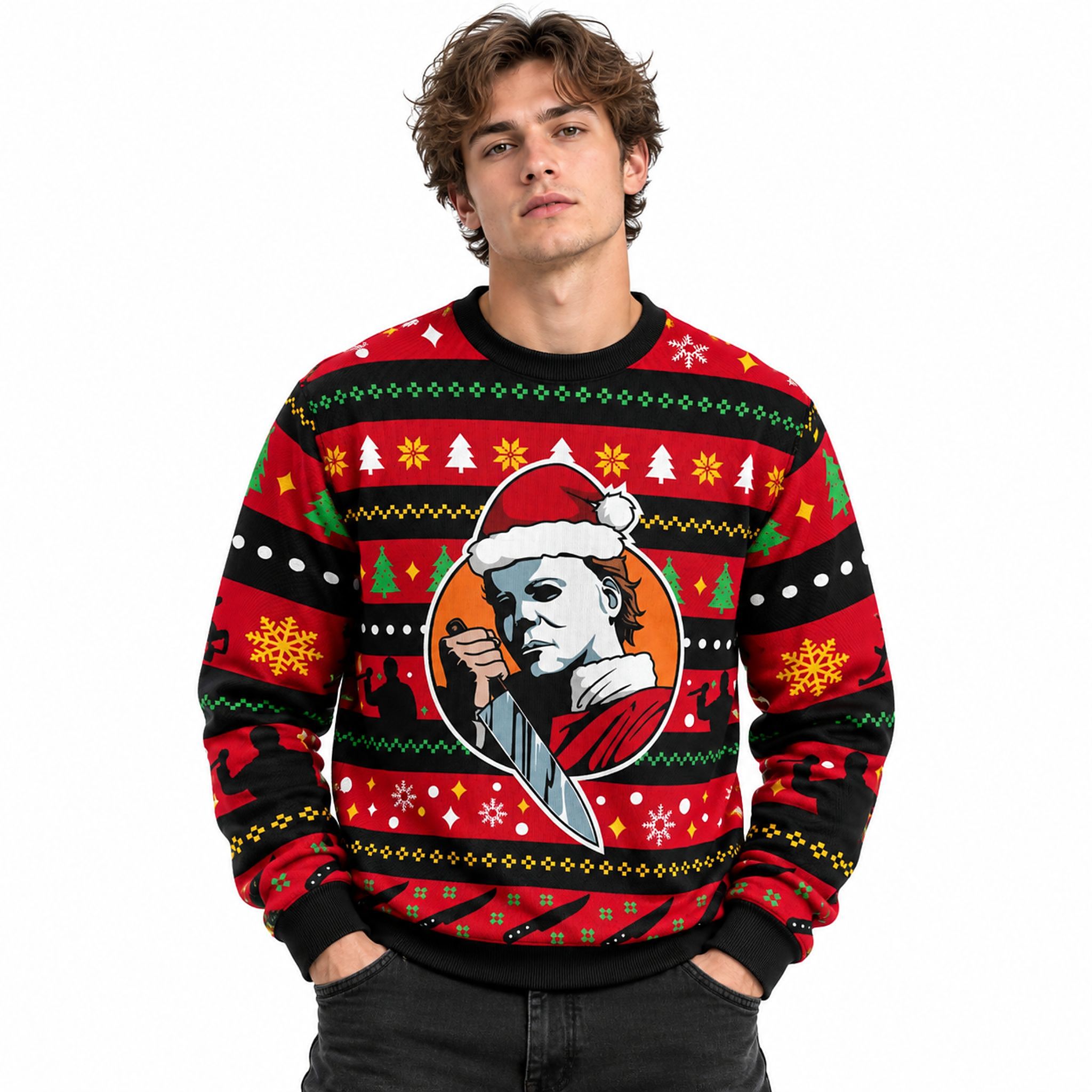 Micheal Myers Halloween 2026 Ugly Sweater 2 Micheal Myers Halloween 2026 Ugly Sweater 2