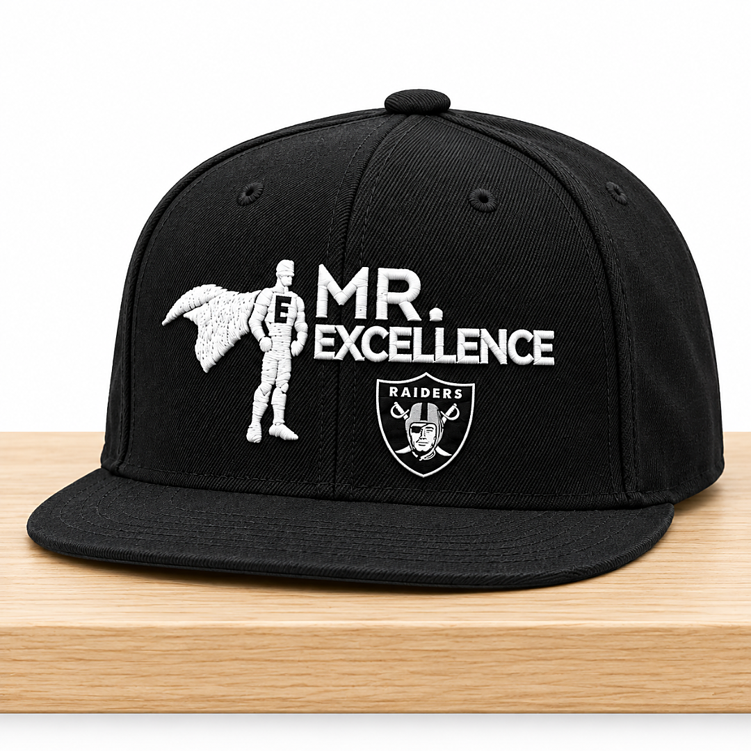 Mike Oyoque Mr Excellence Raiders 2026 Hat 1 Mike Oyoque Mr Excellence Raiders 2026 Hat 2
