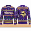 Minnesota Vikings Skol Runes Christmas 2026 Ugly Sweater 2