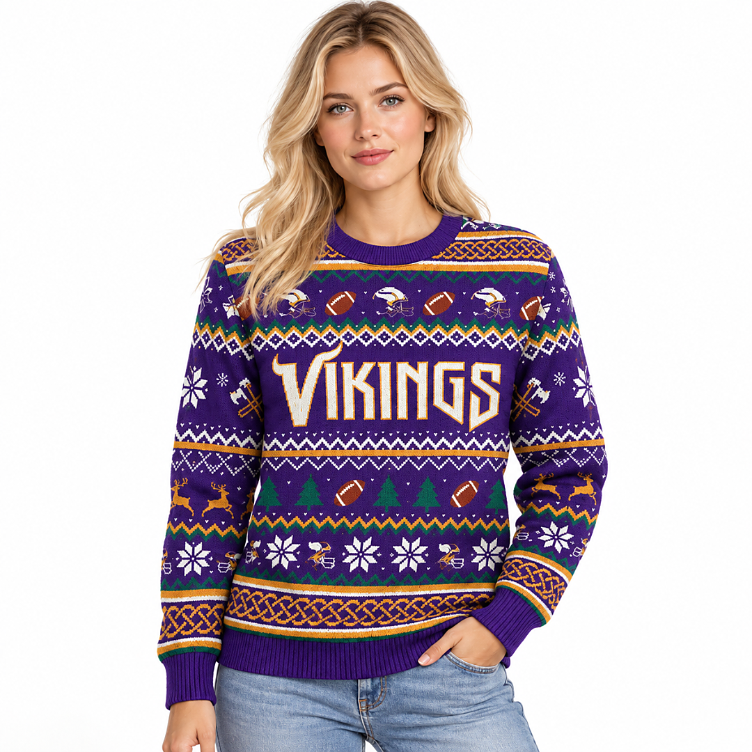 Minnesota Vikings Skol Runes Christmas 2026 Ugly Sweater Minnesota Vikings Skol Runes Christmas 2026 Ugly Sweater