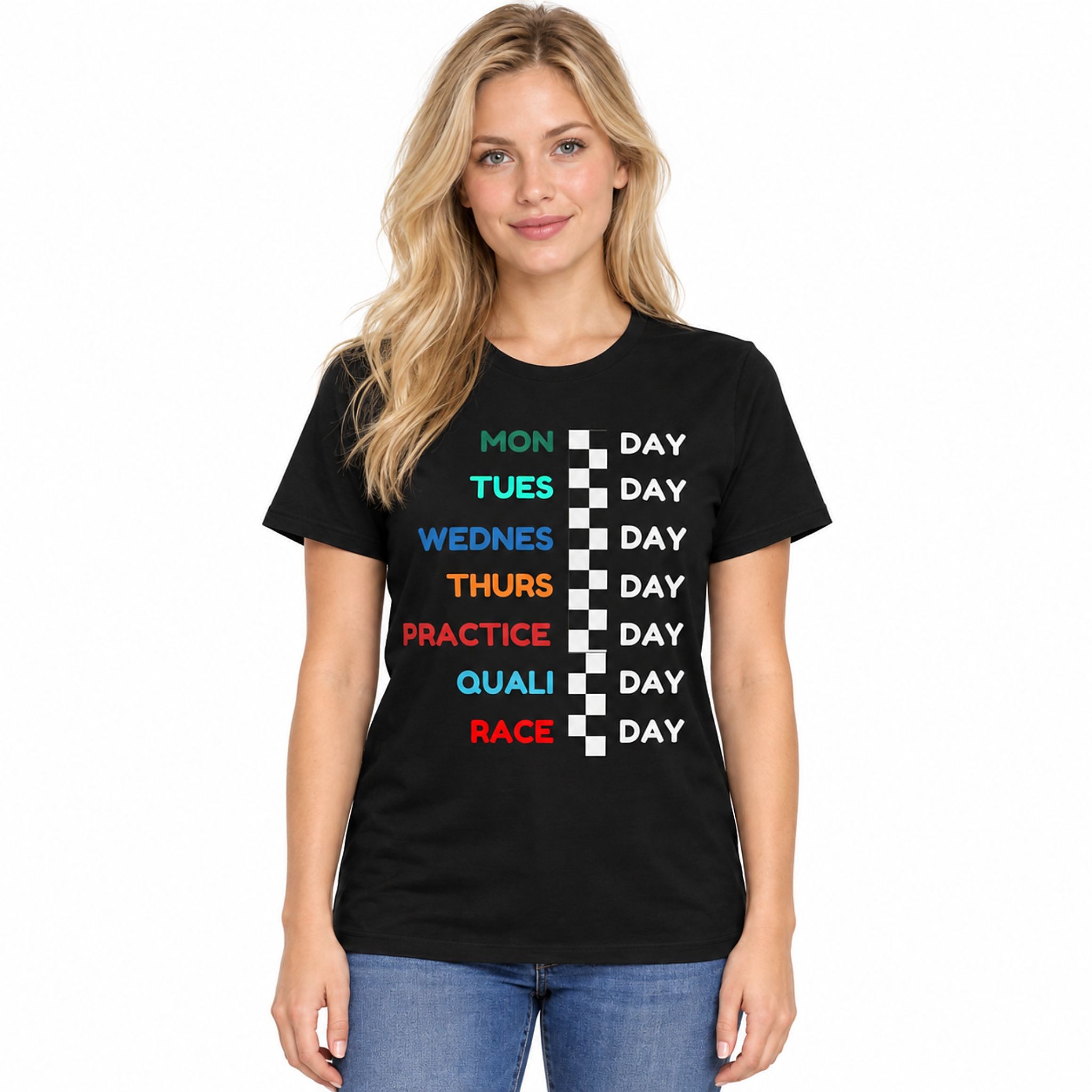 Monday Tuesday Wednesday Thursday Practiceday Qualiday Raceday Shirt 2 Monday Tuesday Wednesday Thursday Practiceday Qualiday Raceday Shirt 2