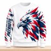 NE Patriots Geometric Eagle National Football League Team 2026 Sweatshirt 1