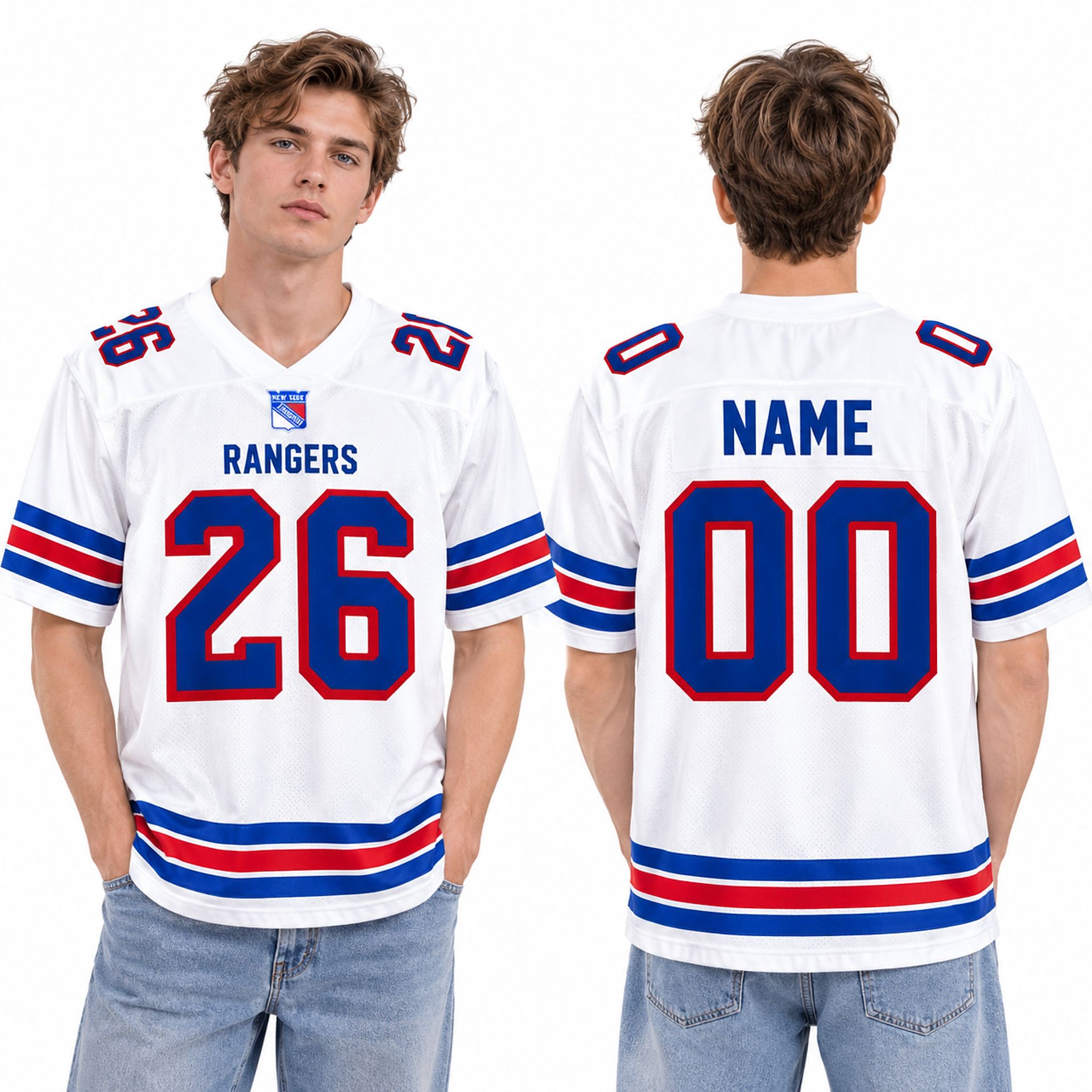 New York Rangers Football Jersey 2026 Giveaway New York Rangers Football Jersey 2026 Giveaway