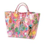 Preppy Tropical Golf Girls Tote Bag