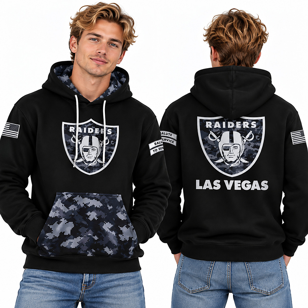 Raiders Salute to Service 2026 Hoodie Raiders Salute to Service 2026 Hoodie