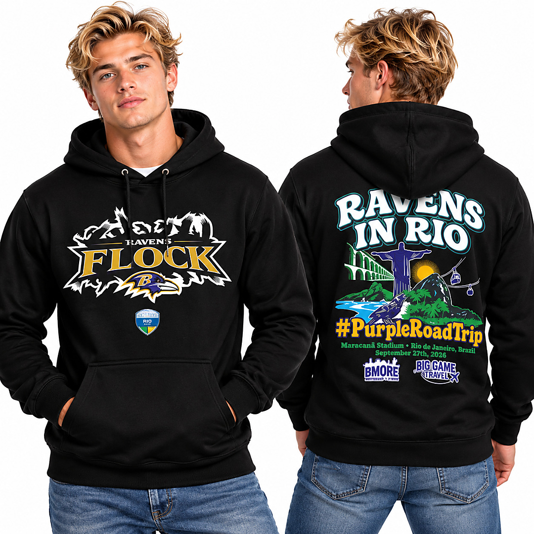 Ravens Rio De Janeiro Game 2026 Hoodie Ravens Rio De Janeiro Game 2026 Hoodie