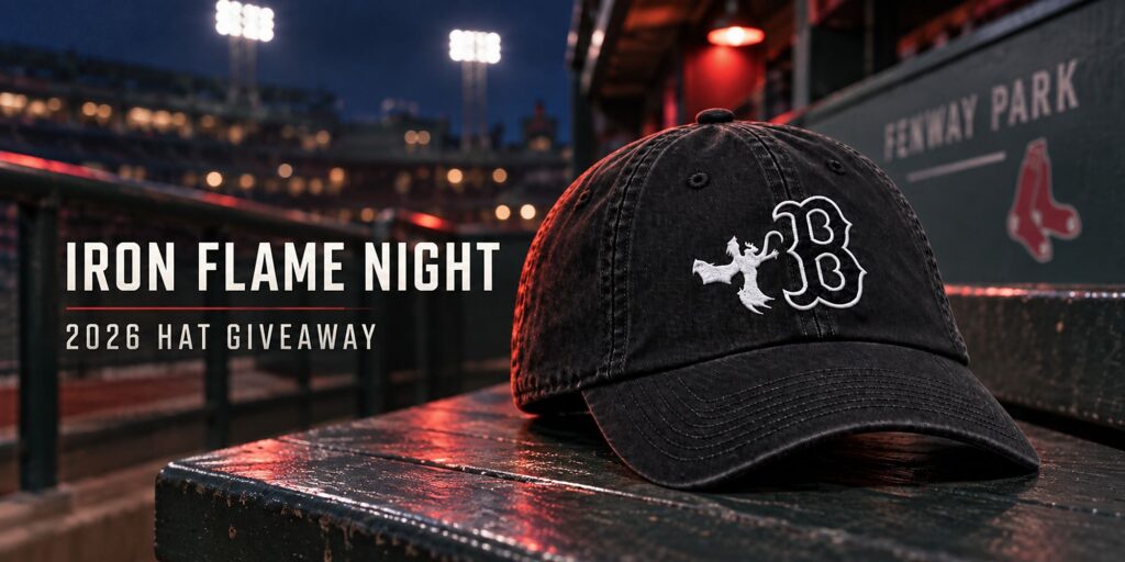 1 Red Sox Iron Flame Night Hat 2026 Design, Event Details, and Giveaway Facts