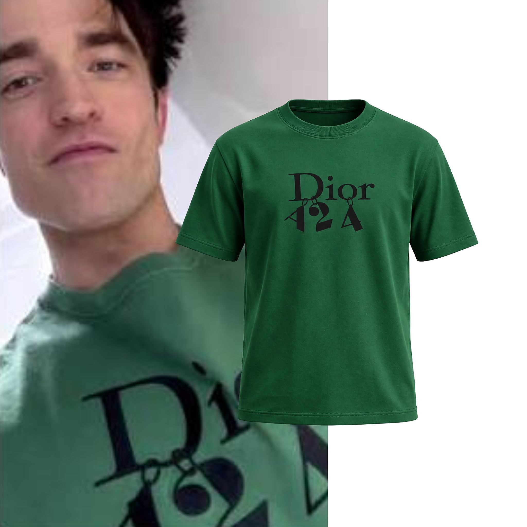 Robert Pattinson Wearing Dior x A24 Shirt 2 Robert Pattinson Wearing Dior x A24 Shirt 2