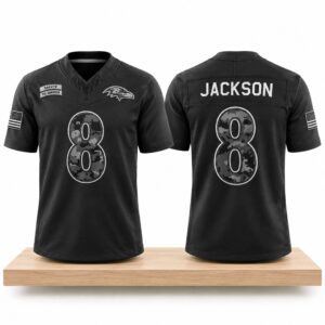 Lamar Jackson Ravens Salute to Service 2026 Jersey 1