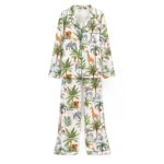Safari Animal Satin Pajama Set